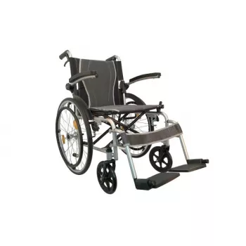 Silla de ruedas ANTAR AT52311 — silla de ruedas ligera plegable de aluminio, anchura de asiento 46 cm, peso máx. usuario 115 kg