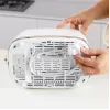 Tostadora Taurus TO800P 2 rebanadas 800 W blanca con control por botones y mando giratorio