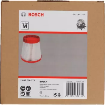 Filtro PTFE Bosch GAS 18V-12 MC Professional clase M para aspiración de polvo, modelo 2608000771