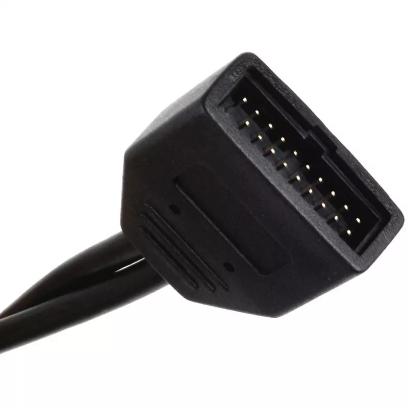Silverstone G11303050-RT - USB 3.0 - USB 2.0 - Macho/hembra - Negro (G11303050-RT)