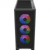 Caja de PC Silentware Core 100 A-RGB negra — modelo CORE100Schwarz, iluminación A-RGB, formato semitorre