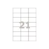 Avery - Etiquetas - Blanco - 42,3 x 70 mm, 2100 etiquetas (100 hojas x 21) (3652)
