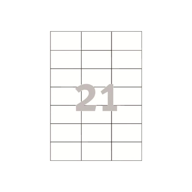 Avery - Etiquetas - Blanco - 42,3 x 70 mm, 2100 etiquetas (100 hojas x 21) (3652)