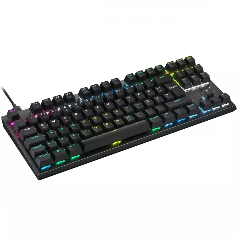 Corsair K60 PRO TKL teclado gaming óptico-mecánico, switches OPX, RGB, negro
