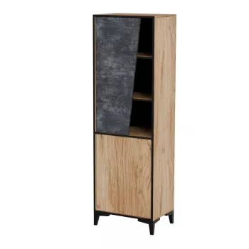Estantería Cama Meble OVO 2D librería 50×38×182,5 cm roble/hormigón