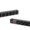 Qoltec regleta PDU de aluminio para RACK | 16A | 16 x Schuko | vertical | 1,8 m