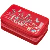 Estuche Herlitz 50038763 blando Poliéster Rojo 190x115x80 mm