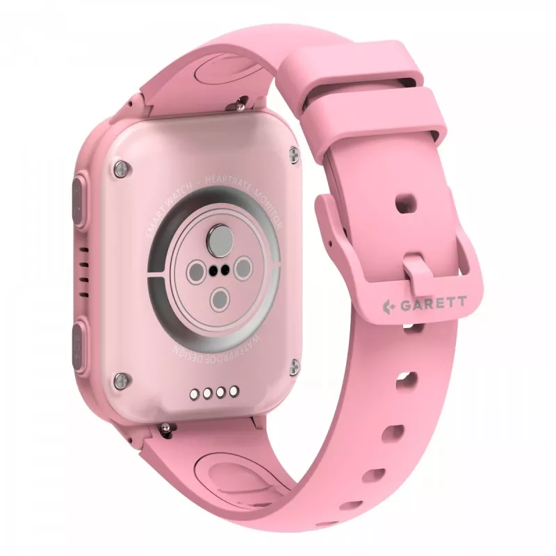 Smartwatch Garett Kids Vibe Ai 4G rosa con seguimiento GPS y diseño sumergible