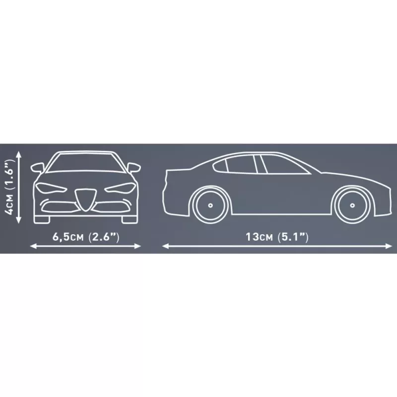 Set de construcción COBI Giulia Quadrifoglio 90 piezas a partir de 6 años