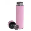 Botella térmica Adler AD 4506P acero inoxidable con funda de silicona, rosa, con aislamiento al vacío