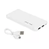Blow PB10A batería externa 10000 mAh, 2x USB (1A + 2,1A), entrada micro USB, Li-Po, blanca
