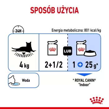 Comida húmeda para gatos Royal Canin Indoor Sterilized 85 g bolsa — gatos adultos esterilizados de interior, sabor aves, pack 12 x 85 g