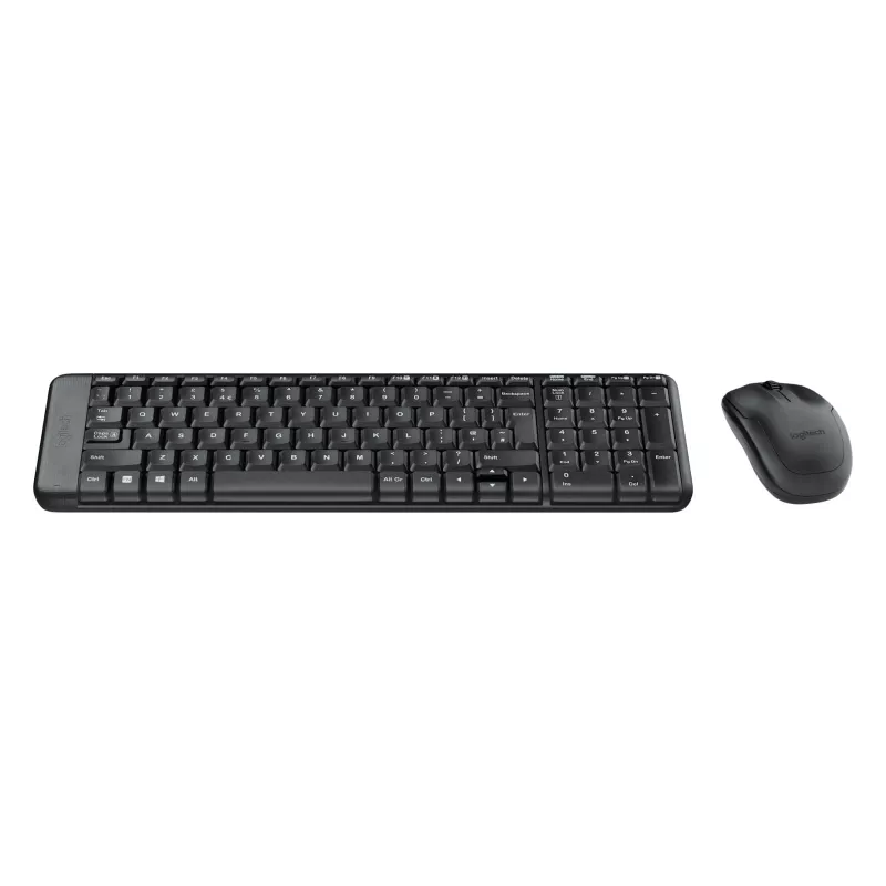 Wireless Combo MK220, inalámbrico, RF inalámbrico, QWERTZ, Negro, ratón