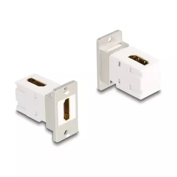 Módulo Keystone DeLOCK 67167 plano en ángulo HDMI plata blanco