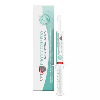 Gel dental JM Sante Vet Protector Pro Muko 15 ml para perros y gatos — higiene bucal, reduce el sarro