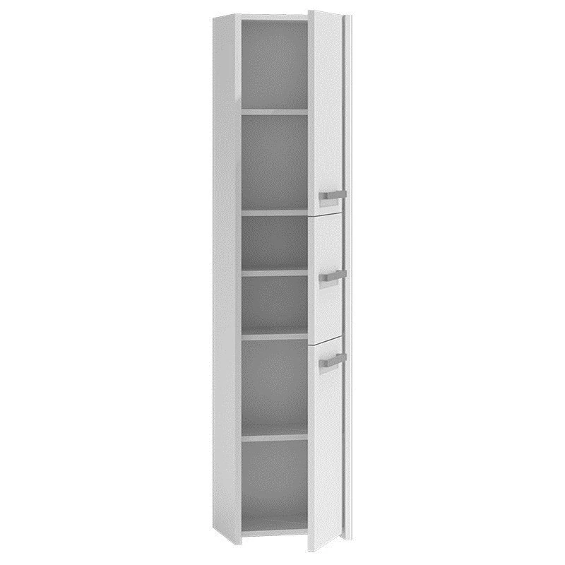 Armario de baño Top e shop S43 BIEL — de pie, 6 baldas, 400×300×1700 mm, blanco