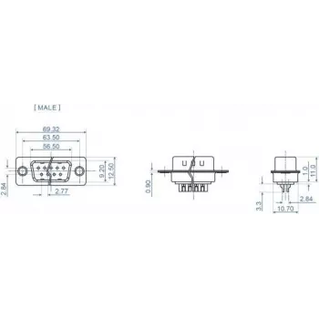 Conector de cable D-Sub 37 pines DeLOCK 66704