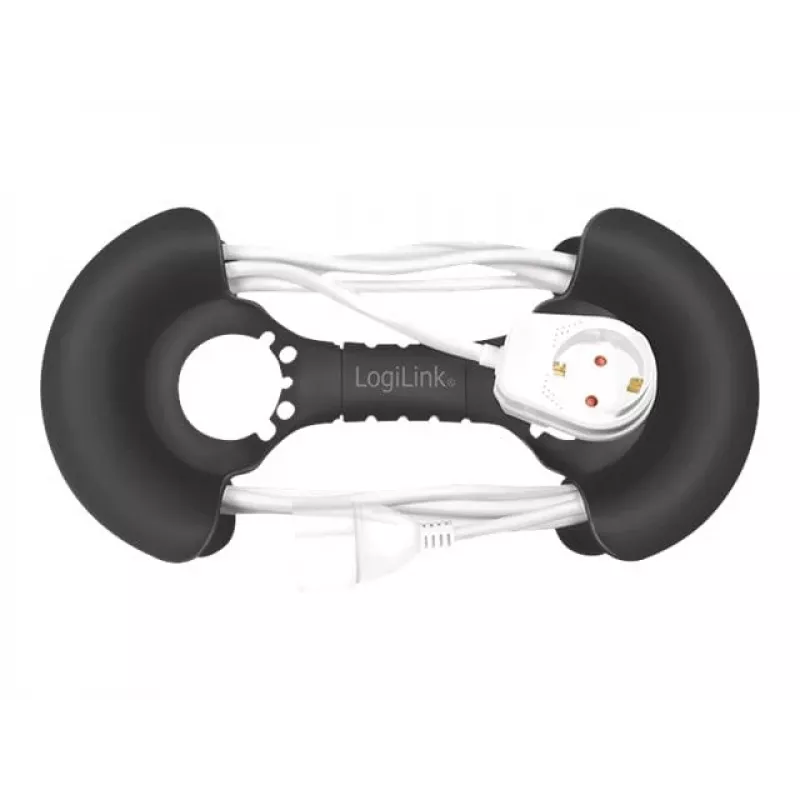 Organizador de cables LogiLink KAB0068 universal negro polipropileno 1 unidad