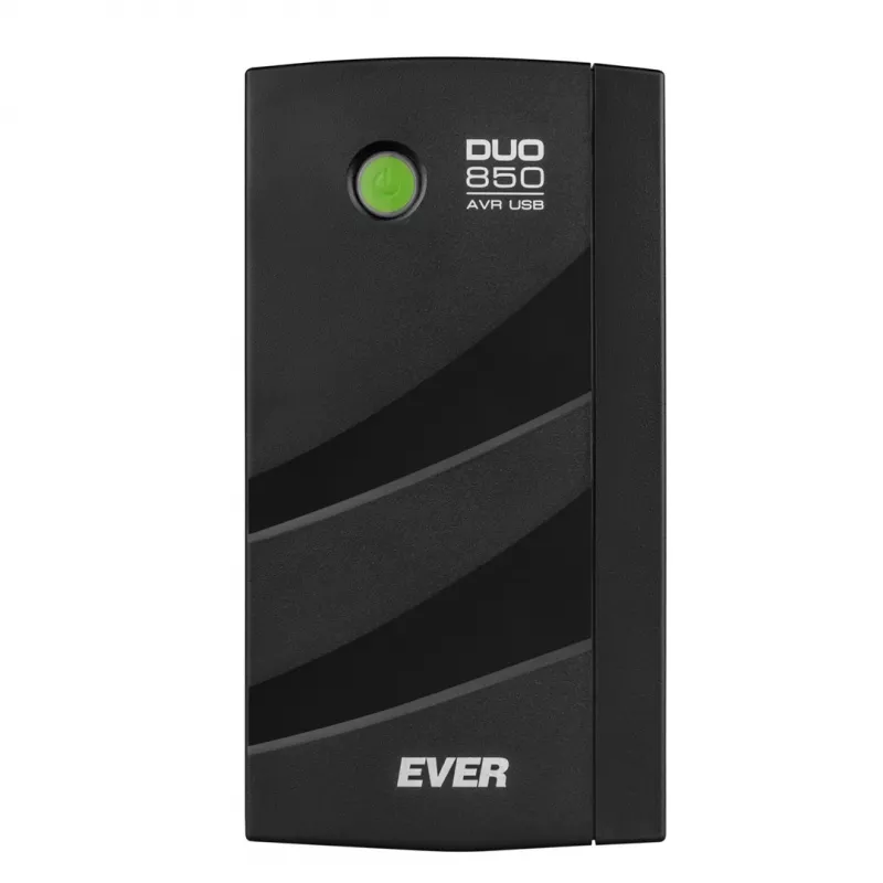 SAI EVER Ever Duo 850 PL T/DAVRTO-000K85/01 850VA Line-Interactive, 550W, AVR, 3 tomas de CA, 12V 2×5Ah, Torre