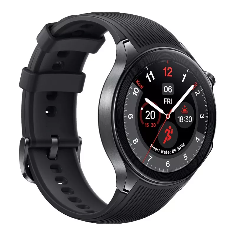 OnePlus Watch 2 - 46 mm - smartwatch con correa - fluoroelastómero - tamaño de muñeca: 140-210 mm - pantalla 3,63 cm (1,43