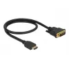 Adaptador de cable de vídeo DeLOCK 85651 0,5 m HDMI tipo A DVI negro