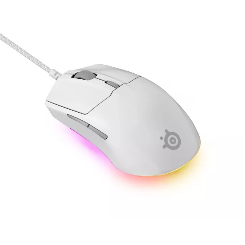 SteelSeries Rival 3 Gen 2 ratón para juegos, blanco