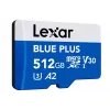 Tarjeta de memoria MicroSDXC Lexar BLUE PLUS 512 GB, UHS‑I, lectura 170 MB/s, U3/V30