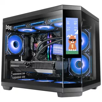 Caja de ordenador Mars Gaming MC3TCORELCDM minitorre negra