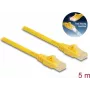 Cable de red DeLOCK RJ45 Cat.6A U/UTP 5 m Amarillo