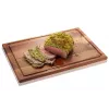 Gefu ENNO Tabla de cortar grande con ranura para jugos, madera de nogal