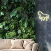 Cartel de neón LED MANTA SNL103WH – motivo caballo, blanco
