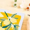 Ravensburger CreArt set de pintura – Limones (diseño 25515) para proyectos de pintura sobre lienzo