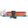 3950/9 Hex-Plus Multicolour Imperial Stainless 1 Juego de llaves acodadas (negro, 9 piezas, en pulgadas, con clip de sujeción)