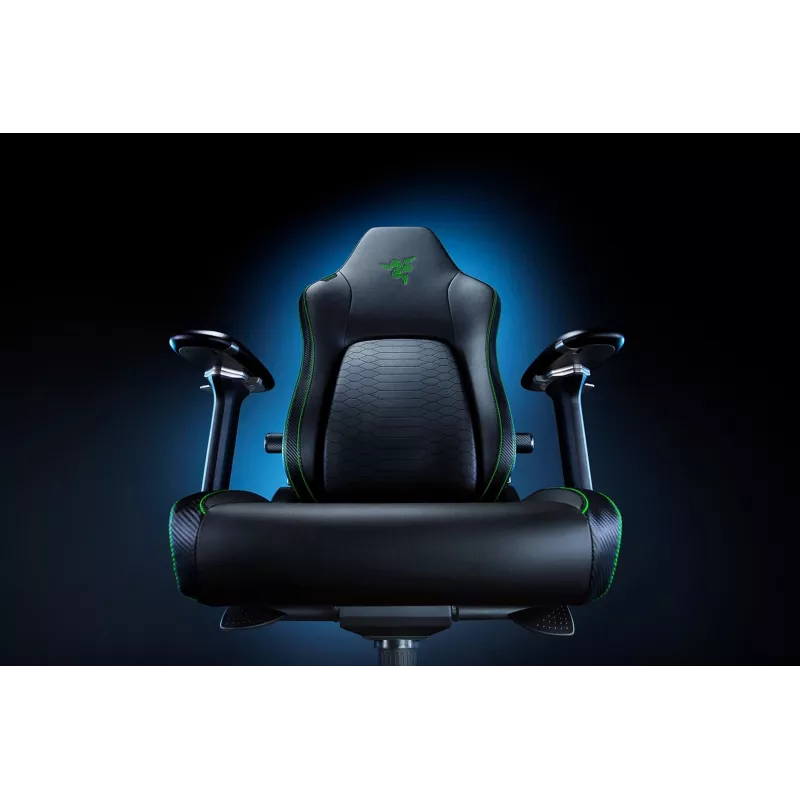 Silla gaming Razer Iskur V2 asiento acolchado negro verde