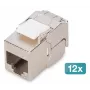 Módulo keystone compacto Digitus CAT 6A, apantallado, montaje sin herramientas, 12 uds.