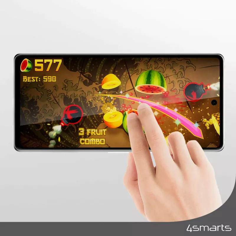 Lámina protectora de pantalla transparente 4smarts Samsung Galaxy A35 cristal templado