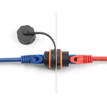 Cable de red DeLOCK 88145 RJ45 a RJ45 Cat.6A negro