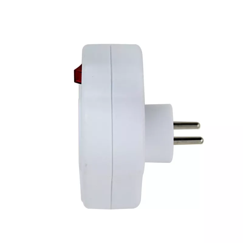 Splitter eléctrico Esperanza ELK311W 2 tomas, entrada USB-C USB-A, blanco