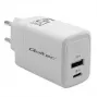 Cargador GaN 45W 5V 20V 1,5A 3A, 1x USB-C PD, 1x USB-A