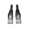 Cable Ethernet Gigabit Cat6 Snagless Molded (UTP) Eaton Tripp Lite Serie (RJ45 M/M), PoE, negro, 1,52 m - cable de parcheo - RJ-45 (M) a RJ-45 (M) - 1,52 m - UTP - CAT 6 - Moulded