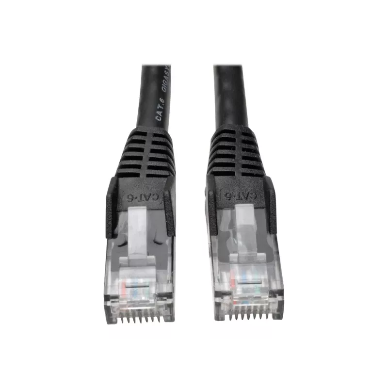 Cable Ethernet Gigabit Cat6 Snagless Molded (UTP) Eaton Tripp Lite Serie (RJ45 M/M), PoE, negro, 1,52 m - cable de parcheo - RJ-45 (M) a RJ-45 (M) - 1,52 m - UTP - CAT 6 - Moulded