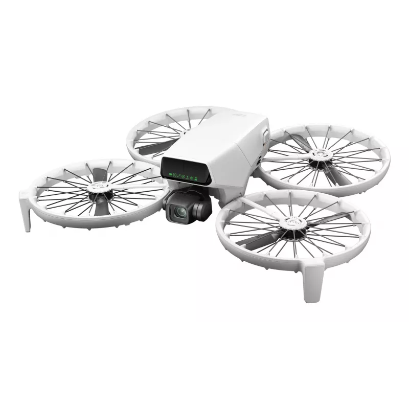 Dron DJI Flip con mando DJI RC 2, 48 MP, 4K HDR (3840x2160), 3110 mAh, 16 m/s, hasta 31 min de vuelo, menos de 249 g, negro/blanco