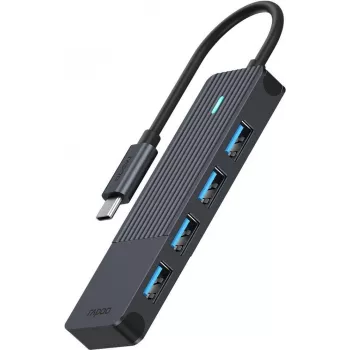 Hub USB-C Rapoo, USB-C a USB-A, gris (00217695)