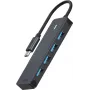 Rapoo 11416 hub USB-C, de USB-C a USB-A, gris