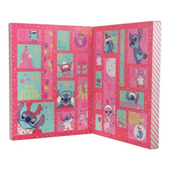 Calendario de adviento Paladone Stitch Stationery 24 días con 24 artículos de papelería únicos