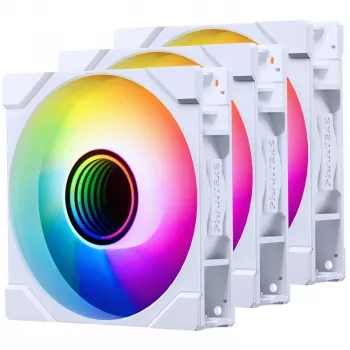 Ventilador de refrigeración PHANTEKS M25G2-120 D-RGB Reverse Blade 120mm pack de 3 blanco
