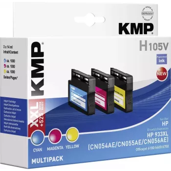 Tinta Edding sustituye a HP 932XL, 933XL pack combinado compatible negro, cian, magenta, amarillo EDD-426 18-426 (18-426)