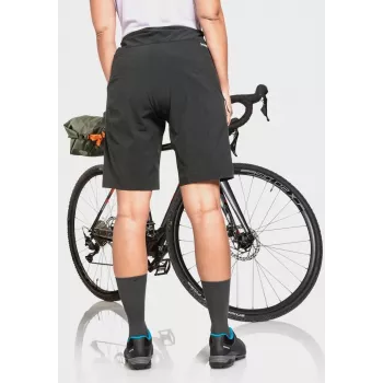 Pantalón corto de ciclismo Schöffel Danube – mujer, negro, talla S