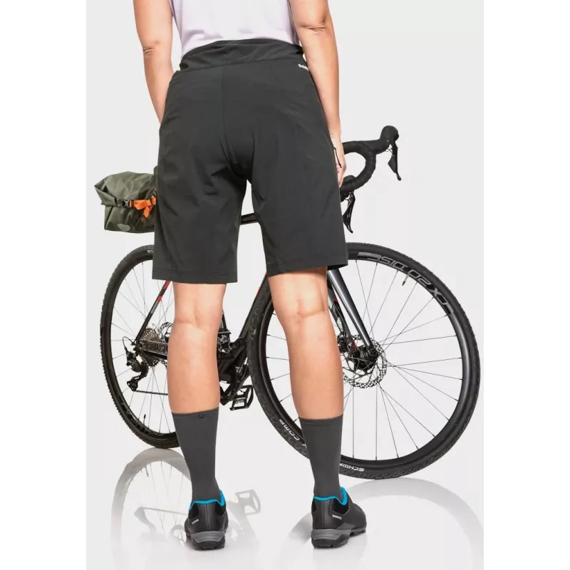 Pantalón corto de ciclismo Schöffel Danube – mujer, negro, talla S