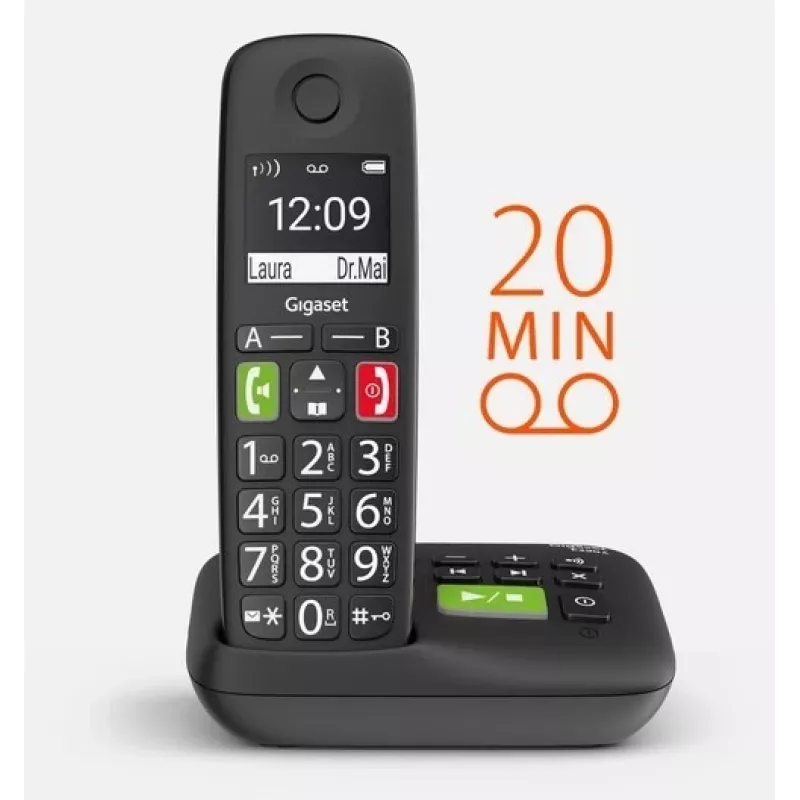 Teléfono inalámbrico Gigaset E290A con contestador automático digital